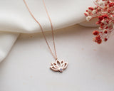 Doğum Taşlı Lotus Yaşam Çiçeği Kolyesi No.83