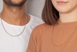 Unisex Kalın Zincir Bar Kolye No.27