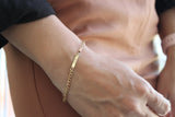 Unisex Kalın Zincir Bar Bileklik No.17